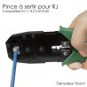 Pince Réseau - RJ45 / RJ12 / RJ11 + Pince à dénuder