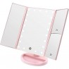 Miroir de Maquillage avec 22 LED - Rose