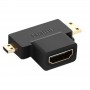 Adaptateur HDMI (Femelle) vers HDMI Mini (Mâle) / HDMI Micro (Mâle)