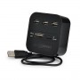 Combo Hub USB - 3 ports - 2.0 - Lecteur de Carte