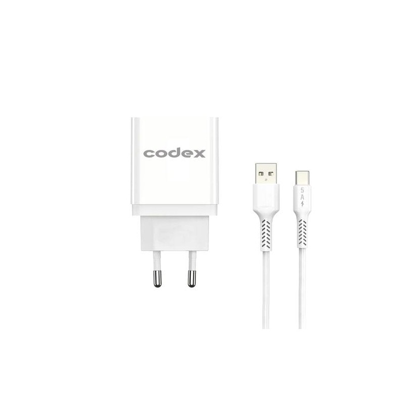 Chargeur Codex Type C - 2.4A - 2 ports USB