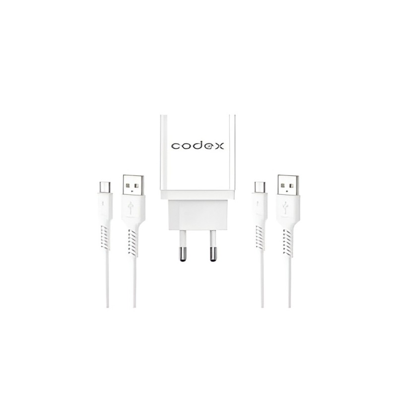 Chargeur Codex Micro - 2.4A - 2 ports USB